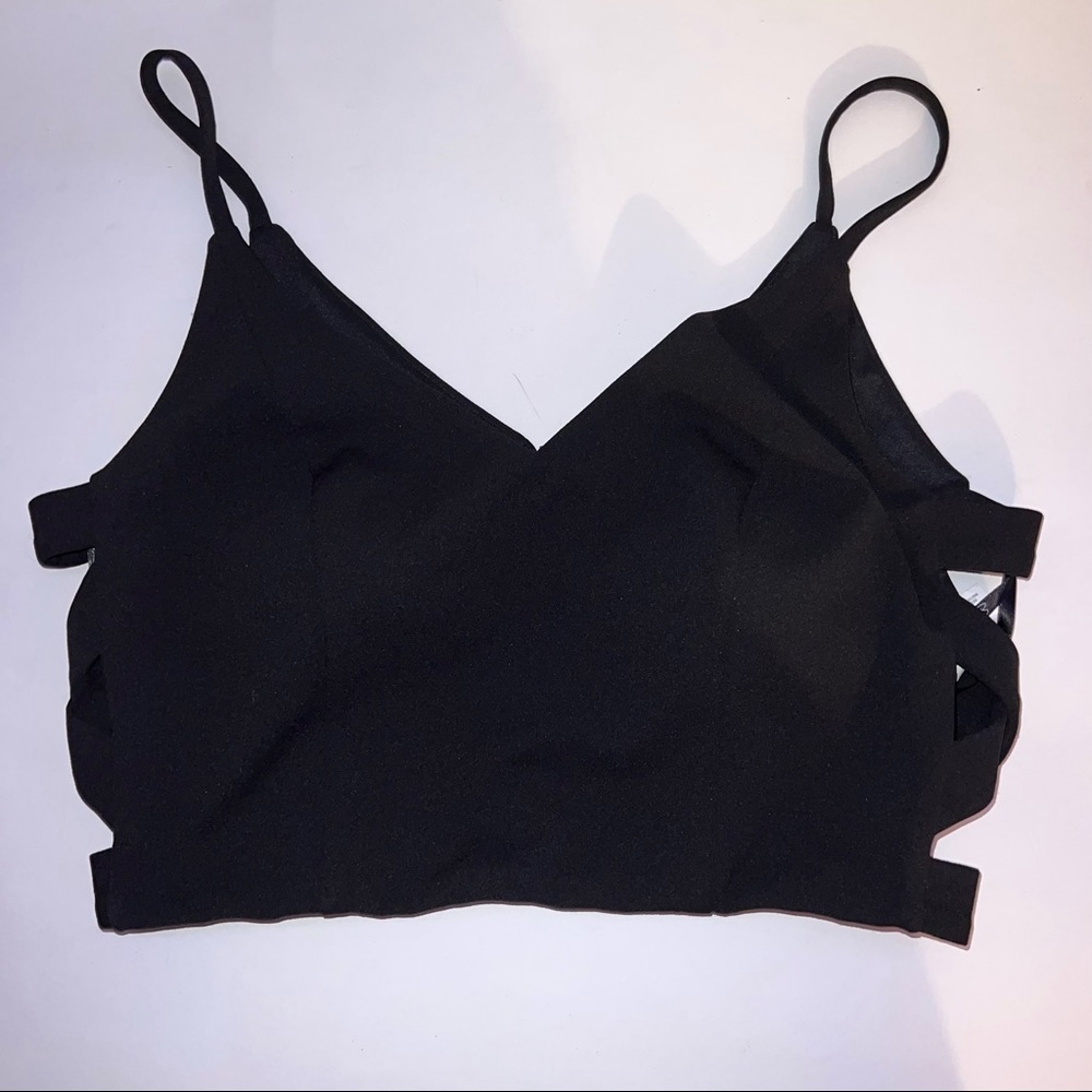Black Spaghetti Strapped Top
